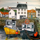 Crail Harbour Painting